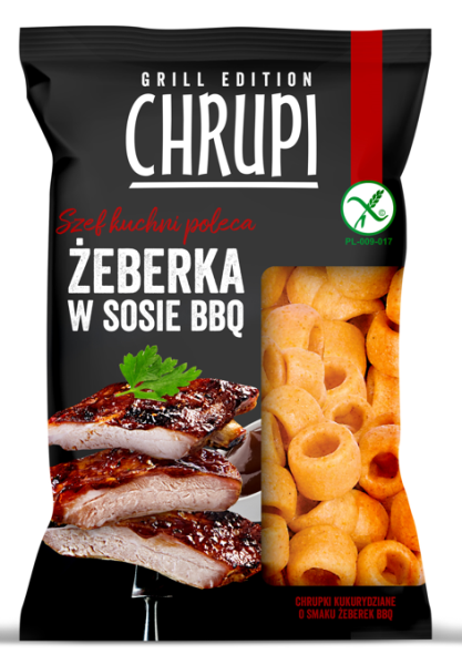 CHRUPI CHRUPKI ZEBERKA W SOSIE BBQ 110G*18 EUROSNACK