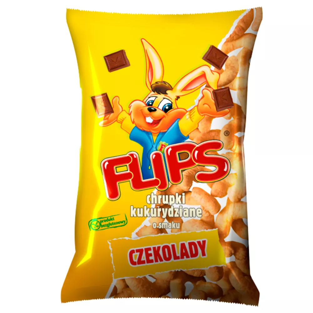 FLIPS CHRUPKI KUKURYDZIANE CZEKOLADOWE 70G*15 SANTE