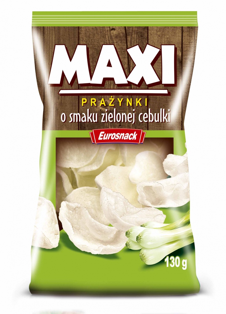 MAXI CHRUPKI ZIELONA CEBULKA 130G*14 EUROSNACK