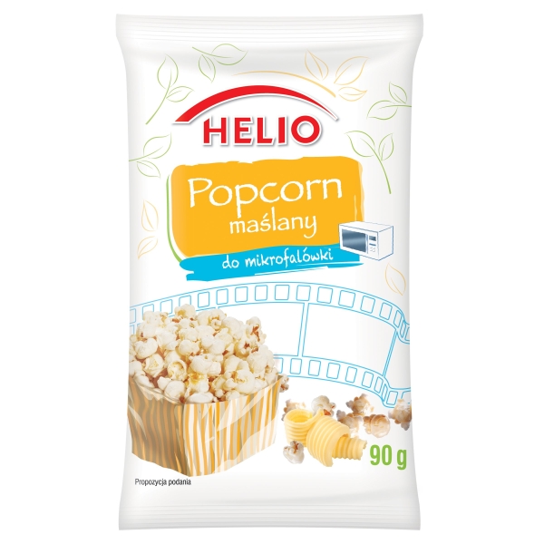 POPCORN DO MIKROFALOWKI MASLANY 90G*18 HELIO