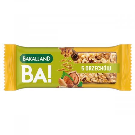 BATON BAKALLAND BA! 5 ORZECHOW 40G*25 FOODWELL