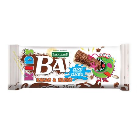 BATON BAKALLAND BA! KIDS! KAKAO&MLEKO 25G*30 FOODWELL