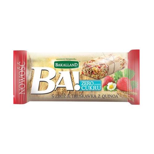 BATON BAKALLAND BA! TRUSKAWKA I QUINOA 30G*48 FOODWEL