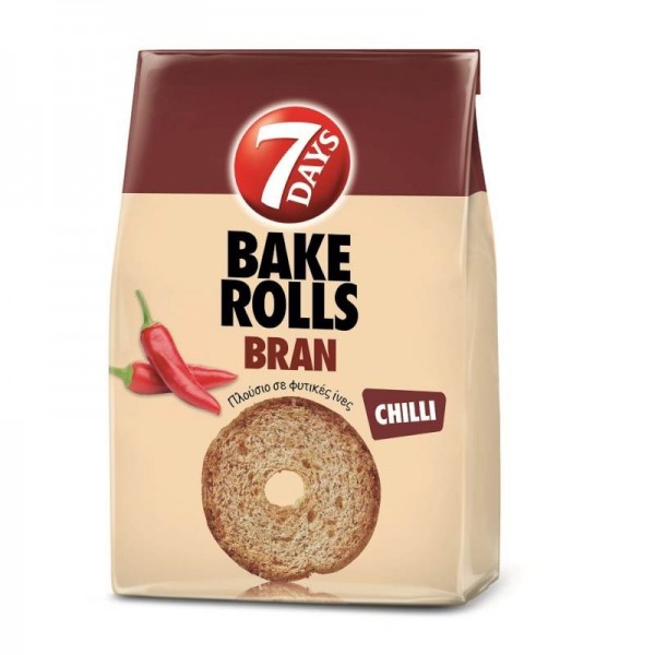 CHRUPKI BAKE ROLLS BRAN CHILLI 150G*12 MONDELEZ