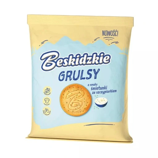 GRULSY BESKIDZKIE SMIETANKA Z SZCZYPIOR 90G*10 AKSAM