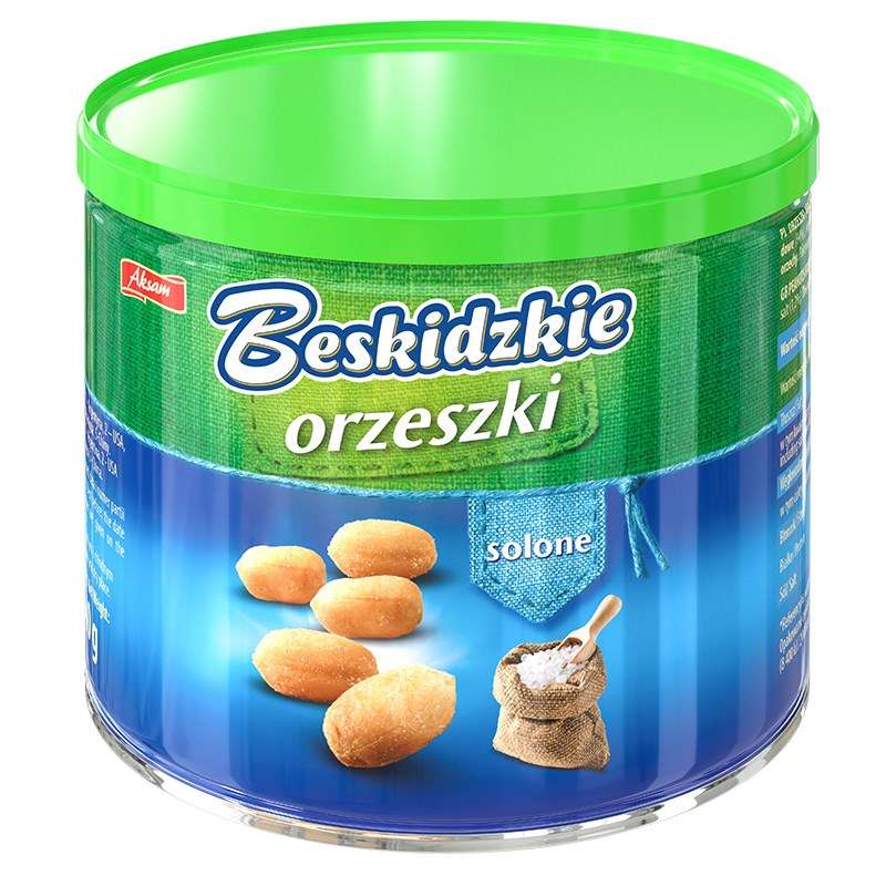 ORZESZKI BESKIDZKIE SOLONE 140G*12 PUSZKA AKSAM