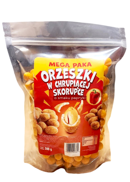 ORZESZKI CRISPY NUTS HOT PAPRICA 500 G*15 TREADER