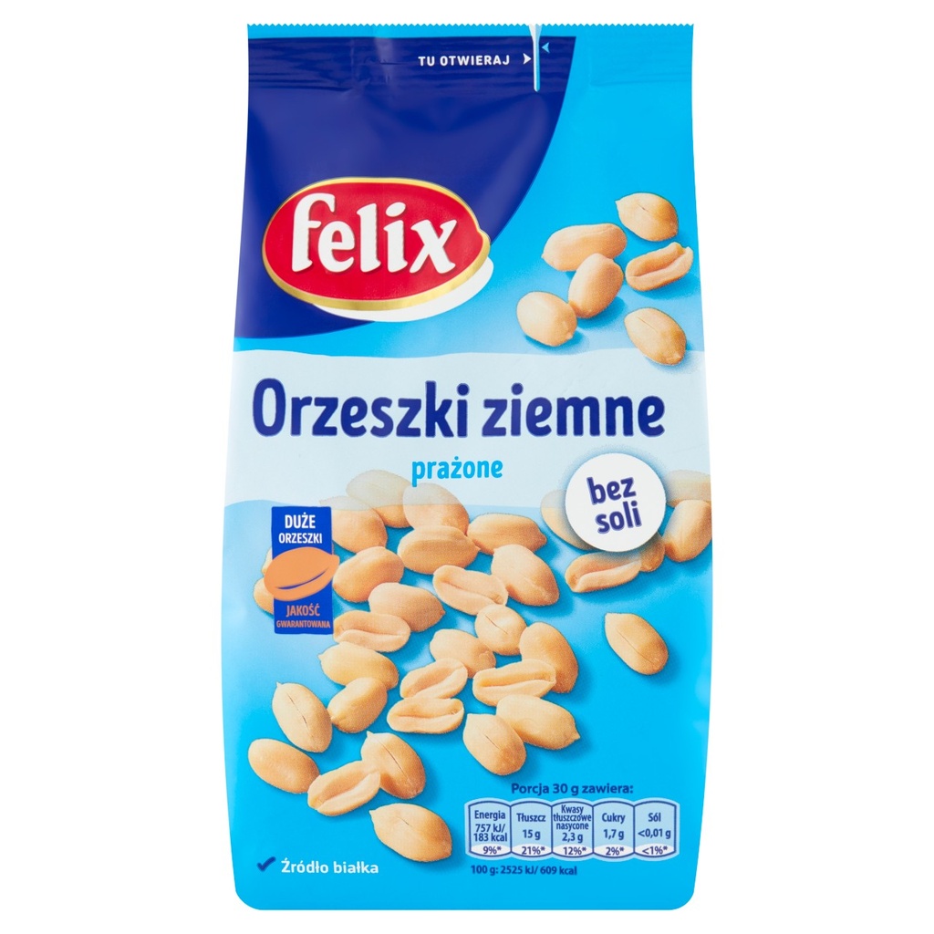 ORZESZKI FELIX BEZ TLUSZCZU SOLI 380G*14 INTERSNACK