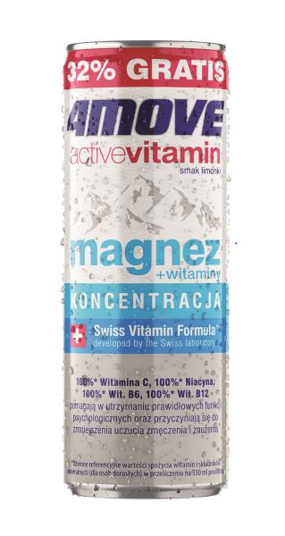 NAPOJ 4MOVE WITAMIN MAGNEZ 330ML*24