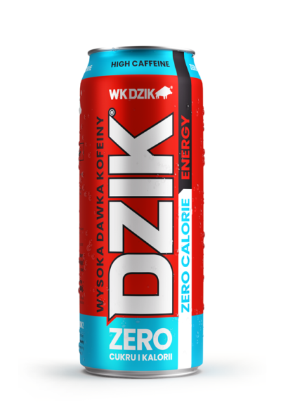 NAPOJ ENERGETYCZNY DZIK ENERGY ZERO 500ML*24 PUSZKA