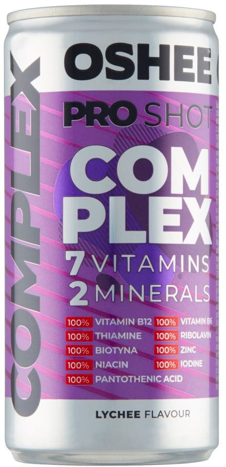 NAPOJ VITAMIN PRO SHOT COMPLEX WIT+MIN 200ML*12 OSHEE