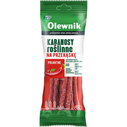 OLEWNIK KABANOSY ROSLINNE SMAKI PIKANTNE 85G*10