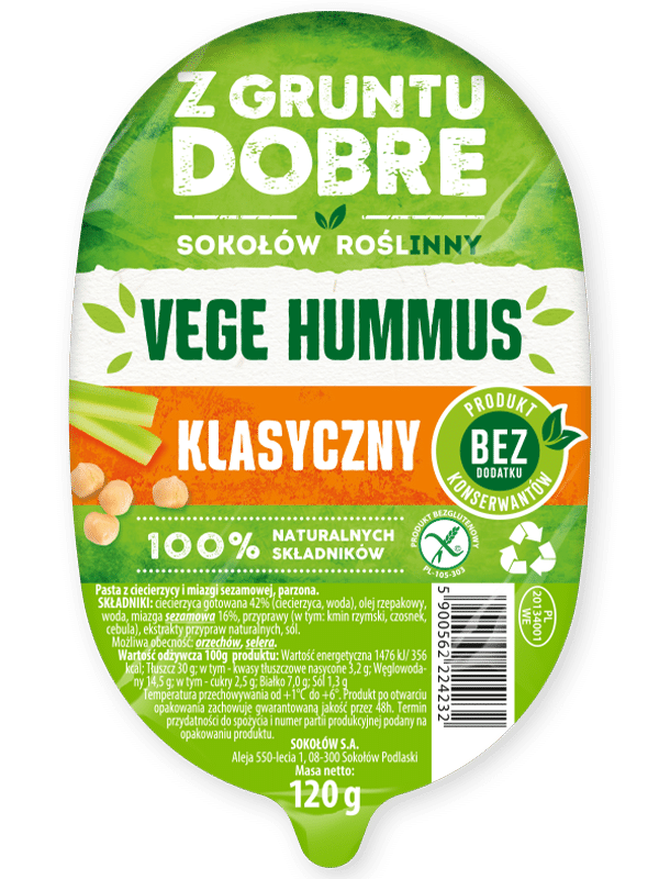 SOKOLOW HUMMUS PREMIUM 120G*6