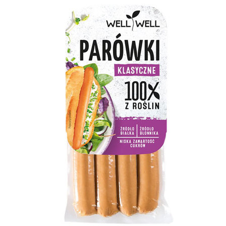 WELL WELL PAROWKI ROSLINNE KLASYCZNE 200G*10