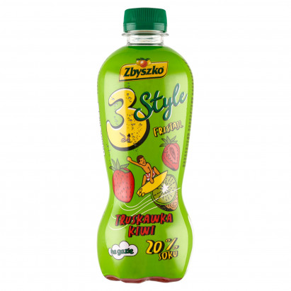 NAPOJ 3 STYLE TRUS KIWI 20% SOK 400ML*9 GAZ PET ZBYS