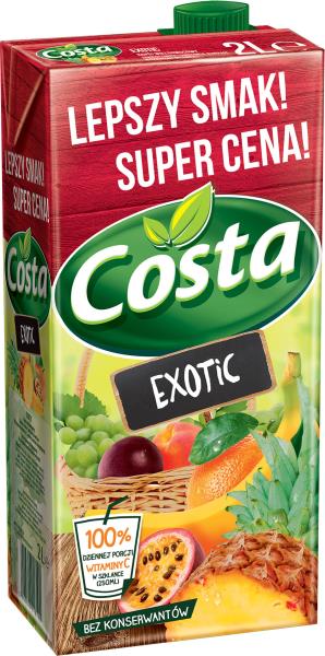 NAPOJ COSTA 2L*6 EXOTIC KART HORTEX