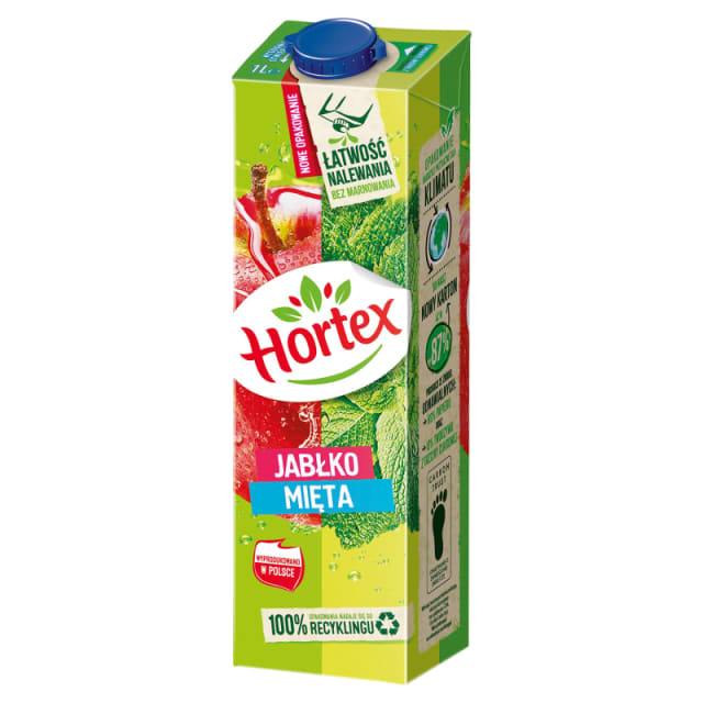 NAPOJ HORTEX 1L*6 JABLK-MIET KART