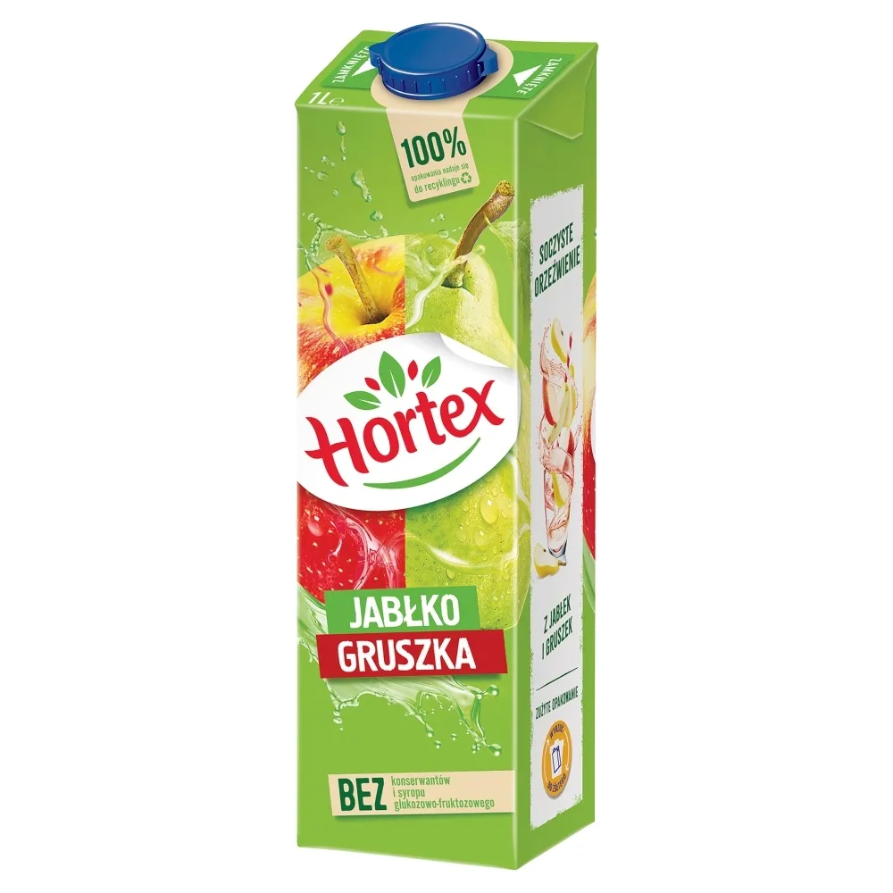 NAPOJ HORTEX 1L*6 JABLKO-GRUSZKA KART