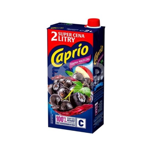 [5900334005557] NAPOJ CAPRIO 2L*6 CZARNA PORZECZKA KART MASPEX