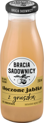 [5904433796941] SOK TLOCZ JABL Z GRUSZKA 250ML*8 BRACIA SADOWNICY