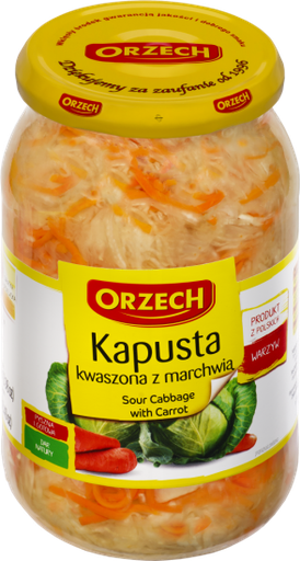 [5906013002879] KAPUSTA KWASZONA Z MARCHWIA 850G*8 ORZECH