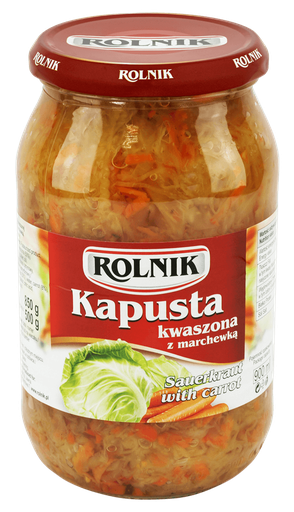 [5900919011454] KAPUSTA ROLNIK KWASZONA Z MARCHEWKA 900ML*6