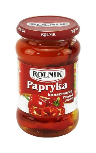 [5900919000137] PAPRYKA ROLNIK MARYNOWANA CWIARTKI 370ML*6