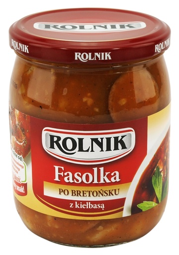 [5900919052433] FASOLKA ROLNIK PO BRETONSKA Z KIELBASA 540ML*6