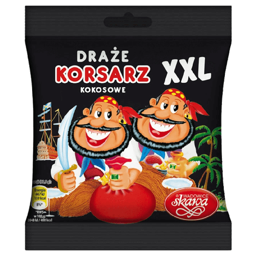 [5902978020231] DRAZE KOKOSOWE KORSARZE XXL 130G*22 SKAWA