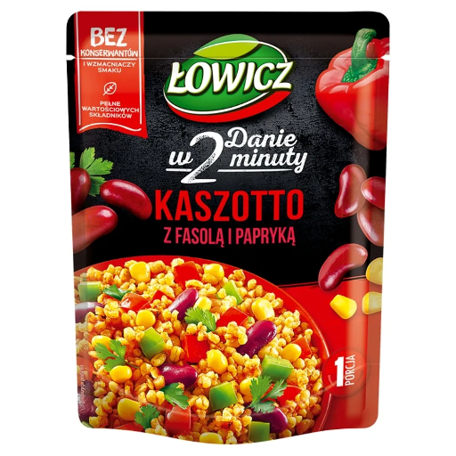 [5900397741935] KASZOTTO BULGUR PAPRYKA CZER FASOLA 250G*8 LOWICZ