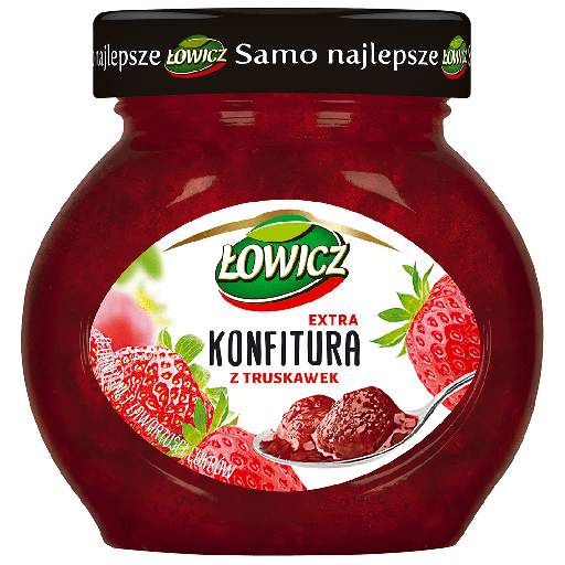 [5900397012646] KONFITURA LOWICZ Z TRUSKAWEK 240G*8