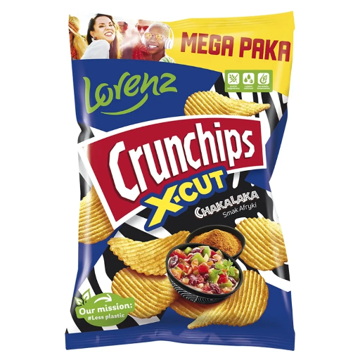 [5905187114845] CHIPSY CRUNCHIPS X-CUT CHAKALAKA 200G*14 LORENZ