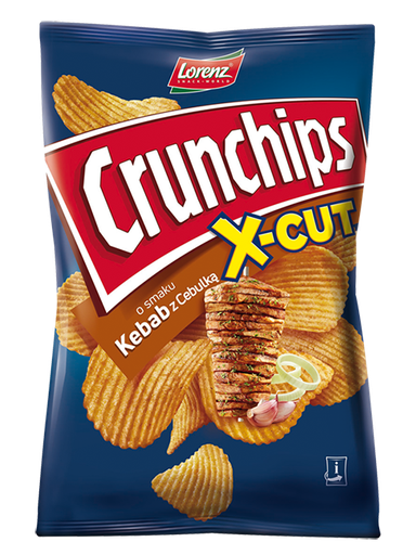 [5905187114715] CHIPSY CRUNCHIPS X-CUT KEBAB CEB. 140G/150G*10 LORENZ