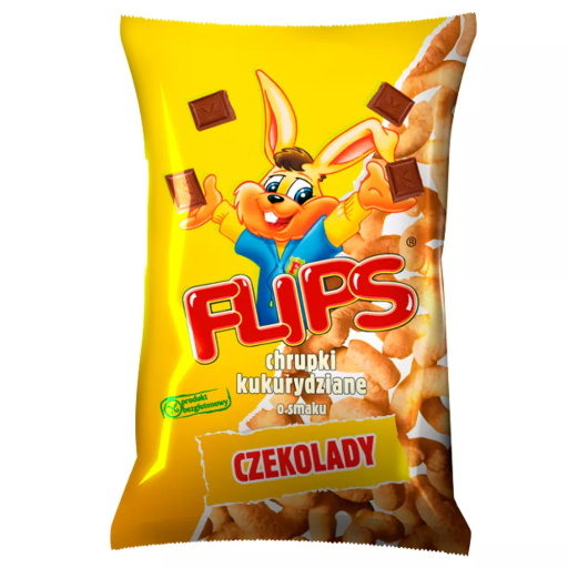 [5901151002378] FLIPS CHRUPKI KUKURYDZIANE CZEKOLADOWE 70G*15 SANTE