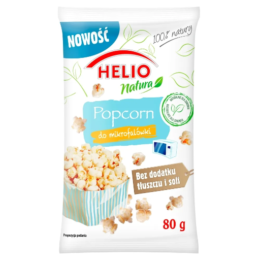 [5905617003879] POPCORN DO MIKROFALOWKI BEZ SOLI I TLUSZ 80G*18 HELIO