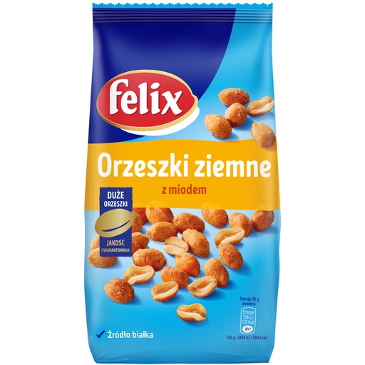 [5900571001299] ORZECHY FELIX ZIEMNE Z MIODEM 240G*14 TOR INTERSNACK