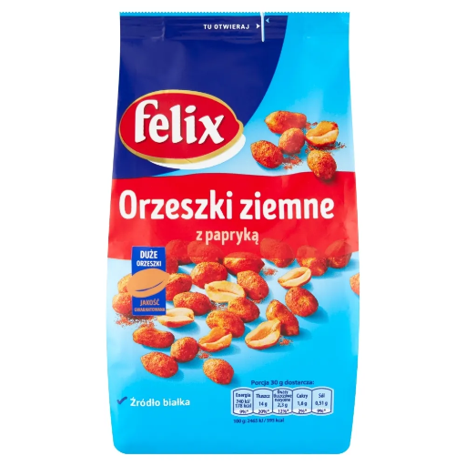 [5900571001282] ORZECHY FELIX ZIEMNE Z PAPRYKA 240G*14 TOR INTERSNACK