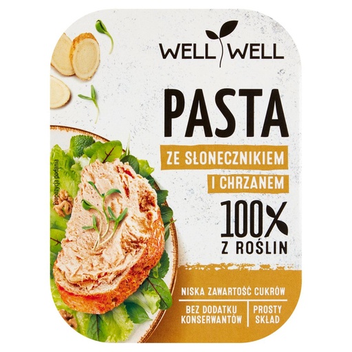 [5901473001882] WELL WELL PASTA ZE SLONECZNIKIEM I CHRZANEM 125G*6