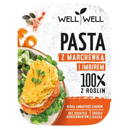 [5901473033807] WELL WELL PASTA Z MARCHEWKA I IMBIREM 125G*6